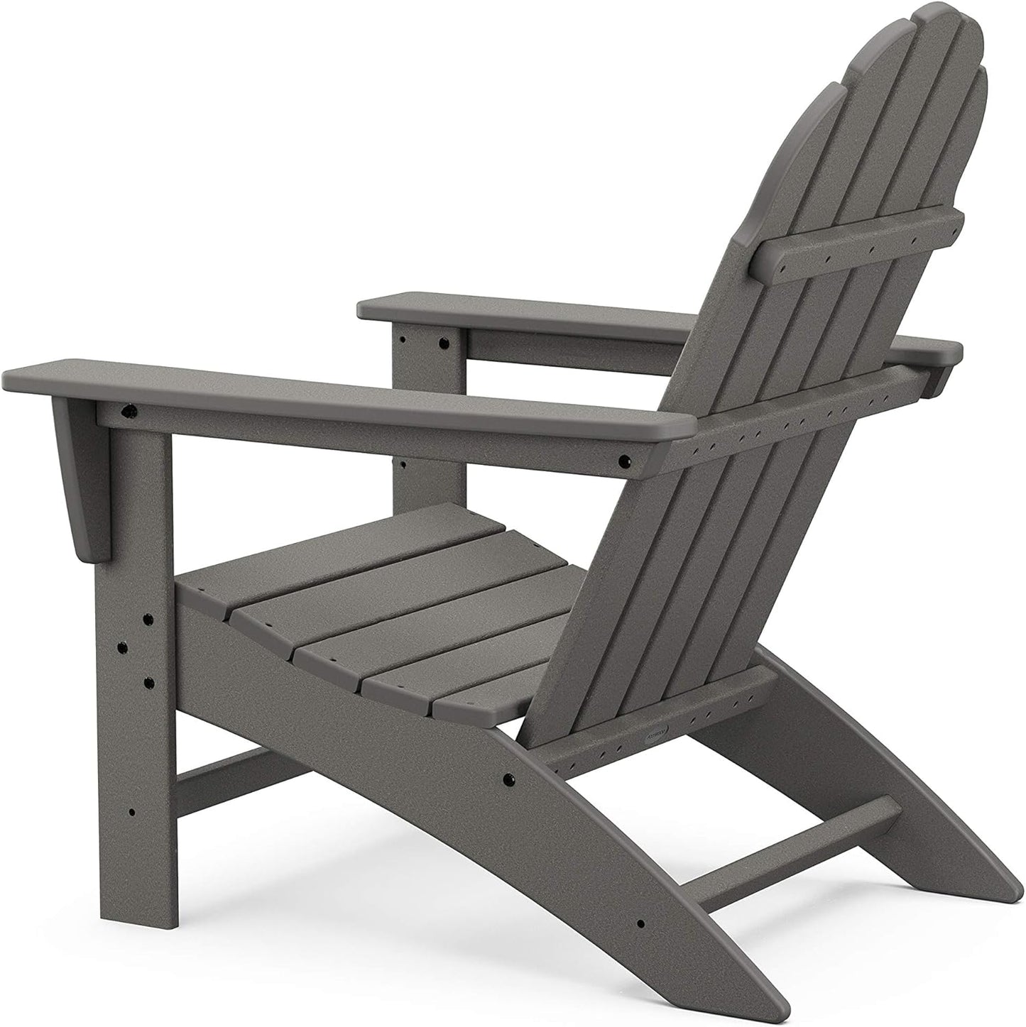 Polywood Vineyard Adirondack Chair, Teak Color