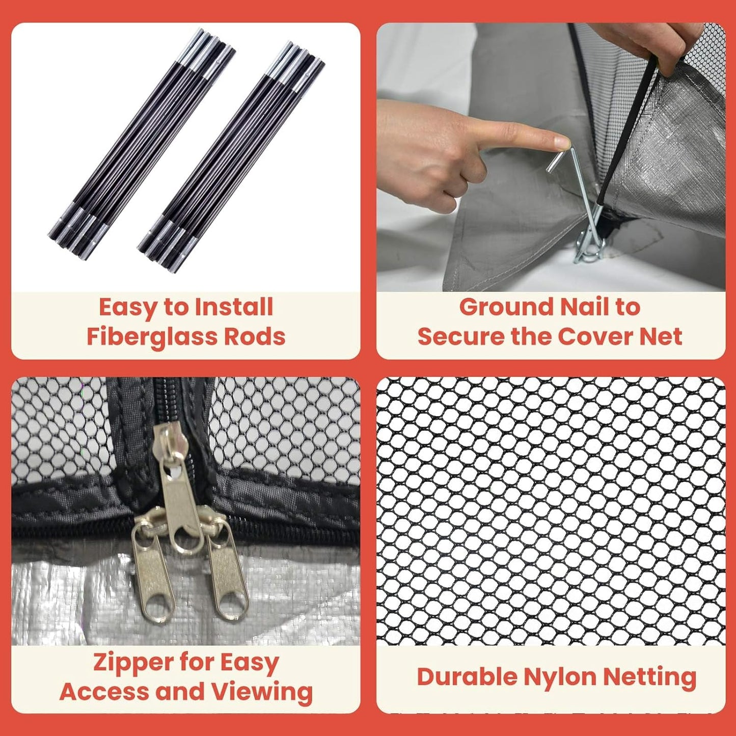 Pond Cover Dome: Protective Netting Tent for Outdoor Fish Koi Ponds Garden Leaves Vegetable Plant Care Use 5X7FT