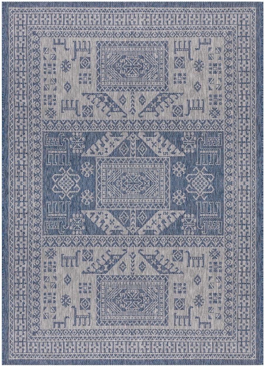 Keen Home Design Terrace Outdoor Area Rug - 9x12 Washable Indoor/Outdoor Rug for Patio, Kitchen, Balcony, Beach, Garden, Deck and Porch, Size: 8'10"x12'