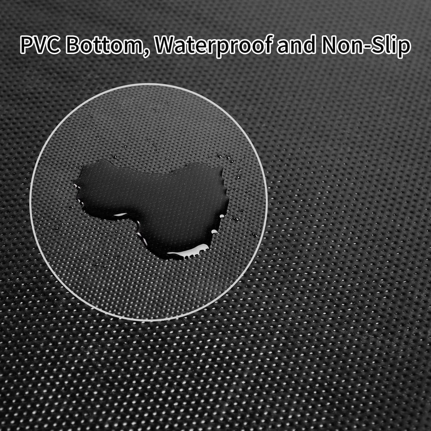 TANYOYO 3' X 6' Commercial Grade Door Floor Mat Brush Step Entrance Mat Vinyl Backed Utility Doormat Heavy Duty Floor Rugs Commercial Outdoor Carpet Indoor Entrance Mat，Black