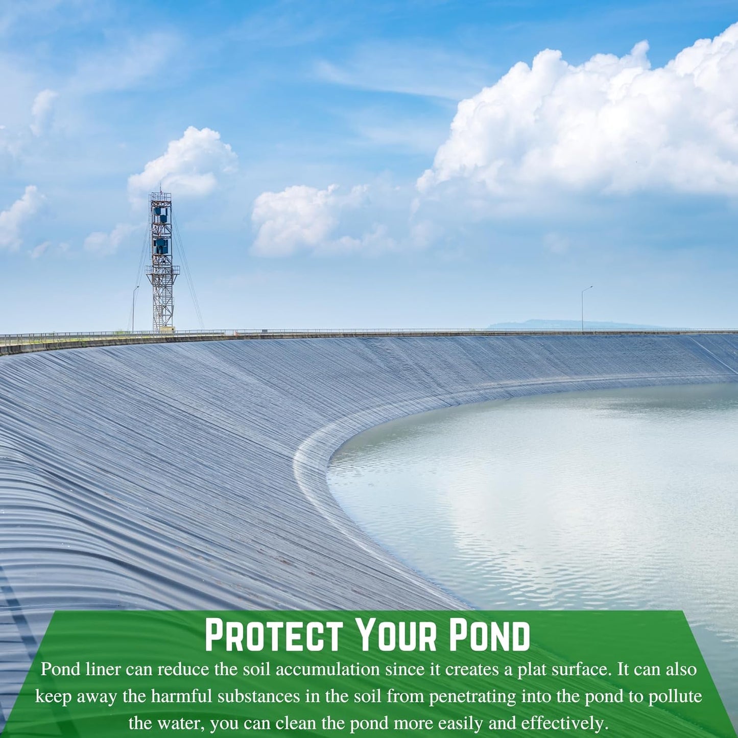 Farm Plastic Supply - 12 Mil String Reinforced Black/White Pond Liner - 12 Mil Fish Pond Liner, Pond Liners for Outdoor Ponds, Koi Ponds, Garden Fountain, Containment Liner (12' x 30')