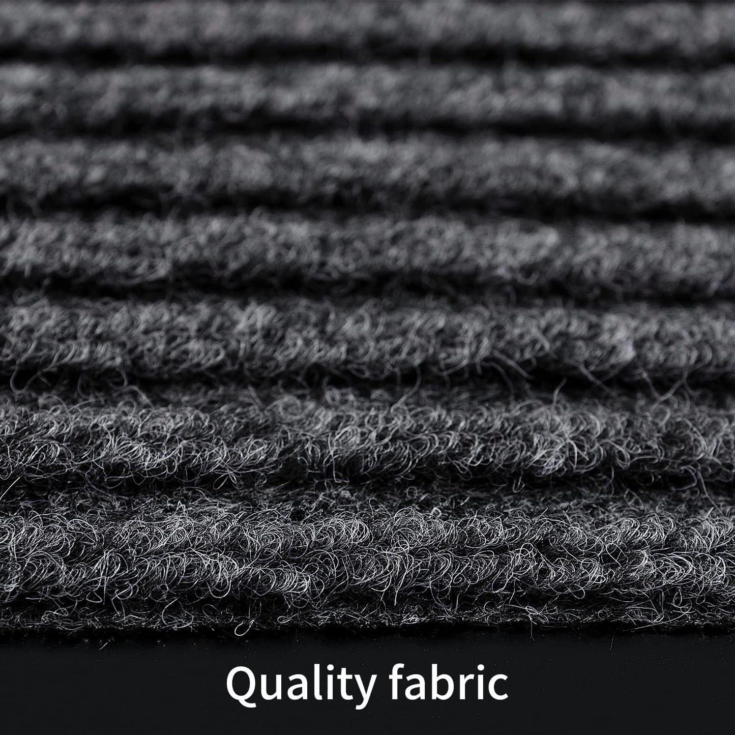 TANYOYO 4' X 6' Commercial Grade Door Floor Mat Brush Step Entrance Mat Vinyl Backed Utility Doormat Heavy Duty Floor Rugs Commercial Outdoor Carpet Indoor Entrance Mat,Grey