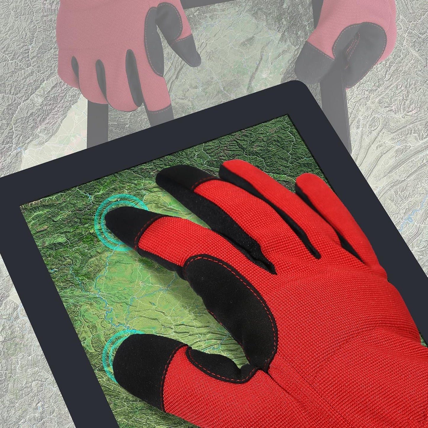 DULFINE High Performance Work Gloves For Men(12 Pairs Pack), High Dexterity Touch Screen For Multipurpose,Excellent Grip (Large)