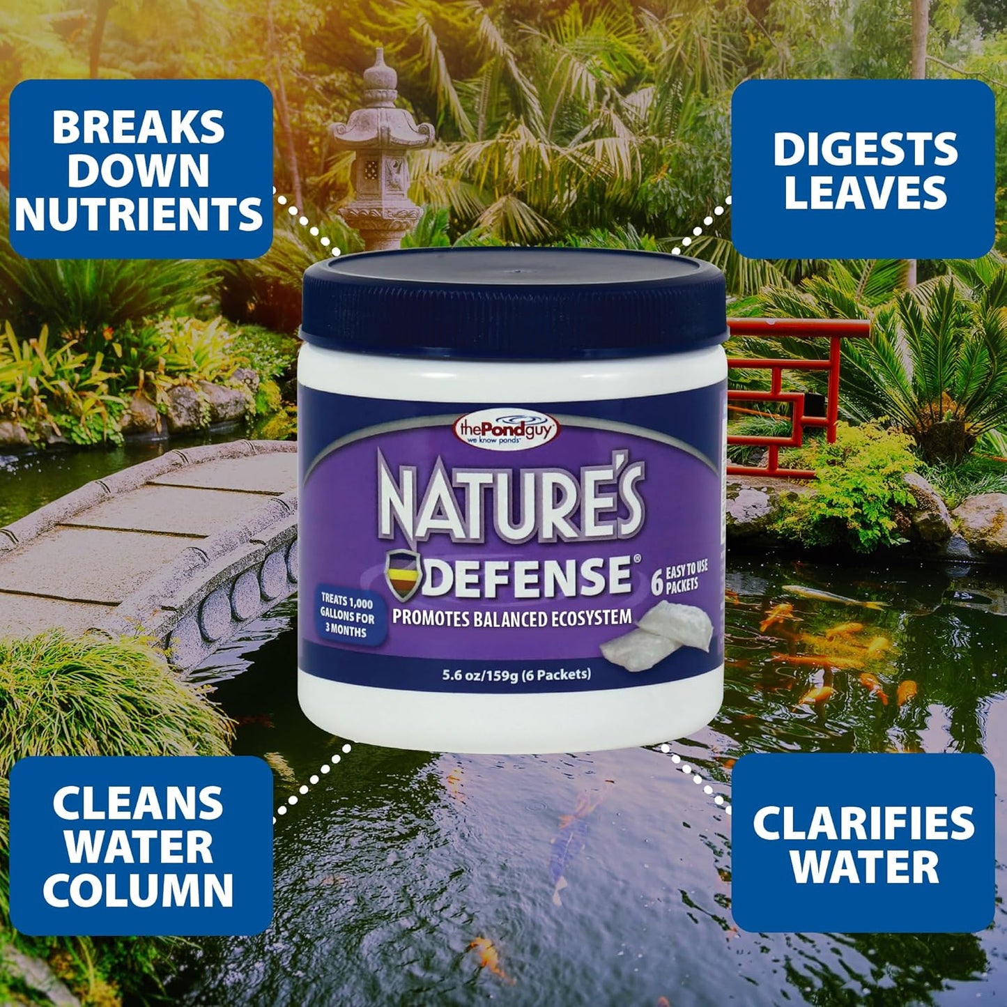 The Pond Guy Nature's Defense - 6 Packets