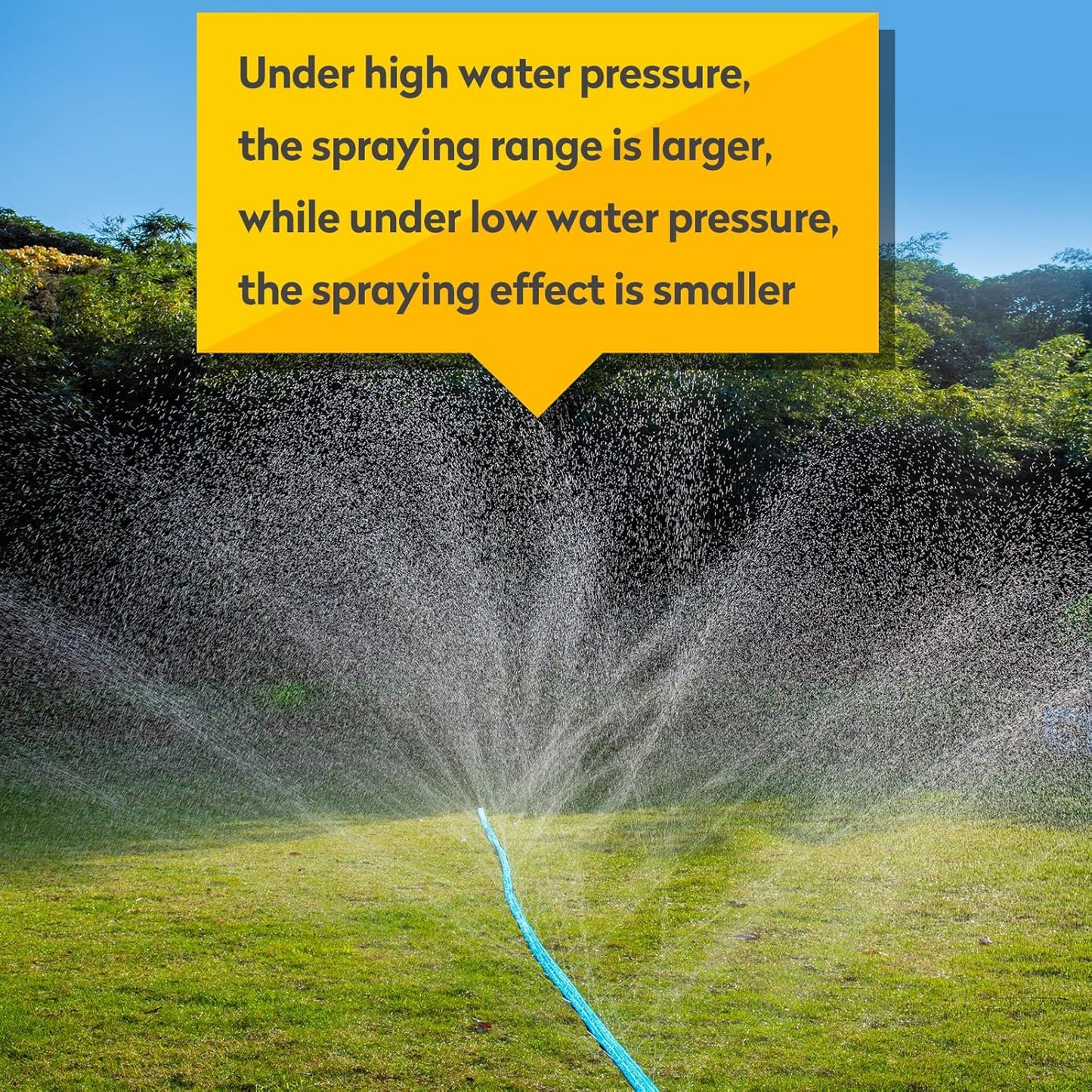 Sprinkler Hose 15FT, Heavy Duty Watering Hoses, Efficient Irrigation Tubing for Garden Lawn Sprinklers System with 20 Pack Staples