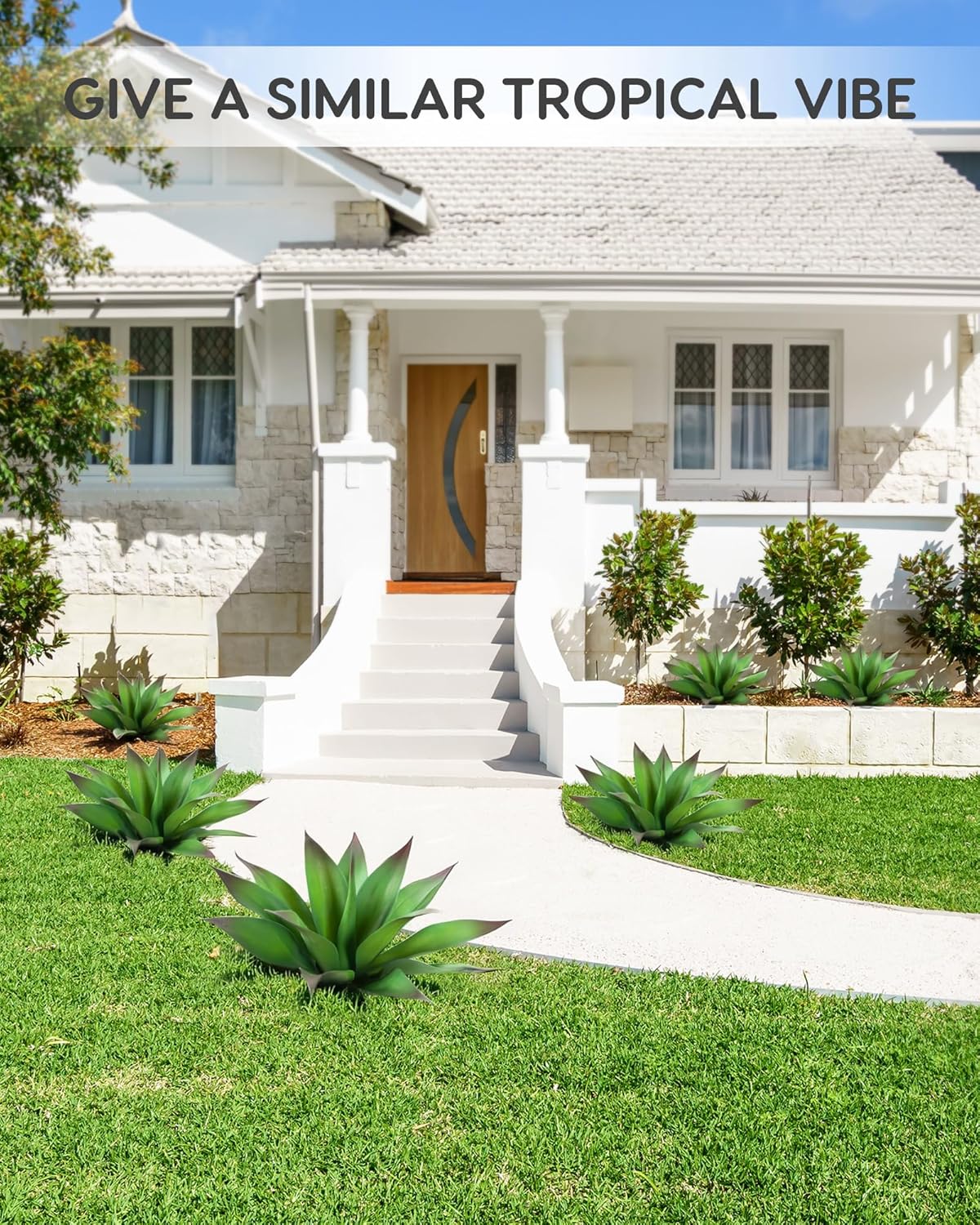 Velener Artificial Outdoor Agave Plant - Small Size UV Resistant Fake Agave Plants for Indoor and Outdoor Decor(Purple, 14 Inch)-2 Pack