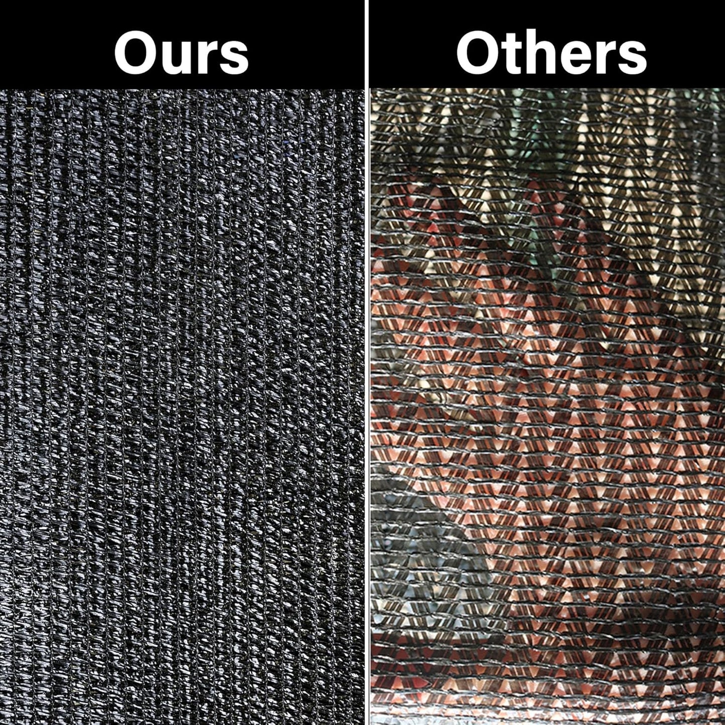 winemana 40% Black Shade Cloth, 3.3 x 6.6 FT Durable Mesh Tarp with Grommets, Resistant Garden Sun Shade Netting, Shading Antifreezing for Pergola, Greenhouse, Plants Growing, Chicken Coop