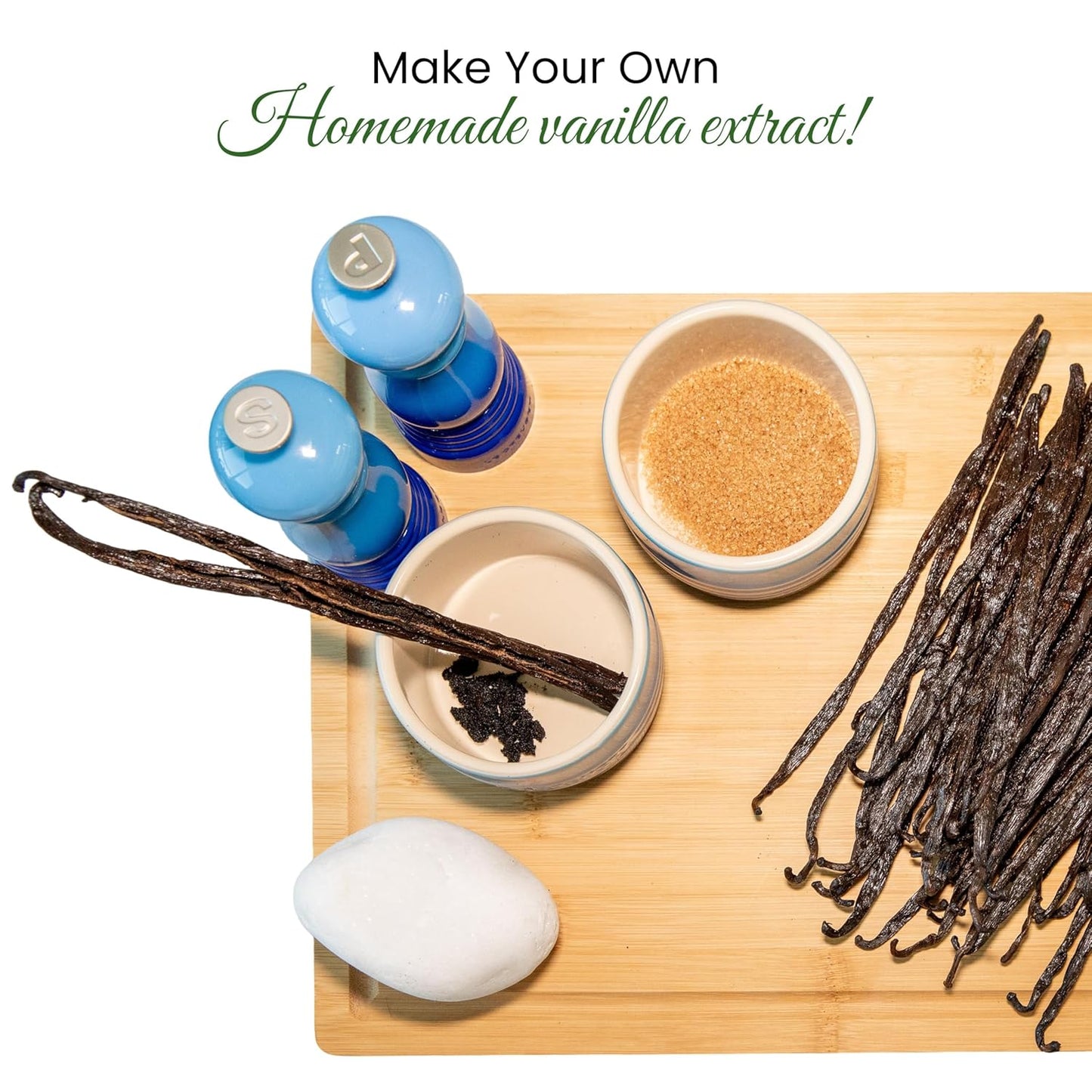 10 Count Organic Madagascar Vanilla Beans – Grade A Bourbon Pods | Gourmet Whole Vanilla Beans for Baking, Cooking, Extract Making | Rich Aroma, Premium Flavor, Non-GMO, Vegan