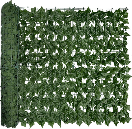 Artificial Ivy Privacy Fence Screen:120 "x 40" (34 Sqft) Anti-Ultraviolet Artificial Hedge Grass Wall, Used for Indoor and Outdoor Green Background, Garden Greening Decoration