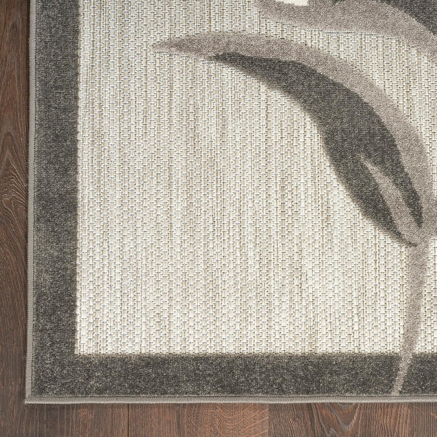 Nourison Home Aloha Outdoor Beige 2'3" x 8' Area Rug, Easy Cleaning, Non Shedding, Bed Room, Living Room, Dining Room, Deck, Backyard, Patio (2x8)