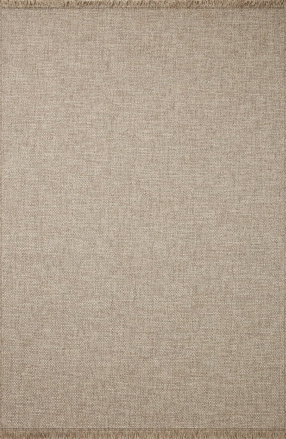 Loloi Dawn Collection Indoor/Outdoor DAW-04 Coffee 7'-8" x 7'-8" Round Area Rug