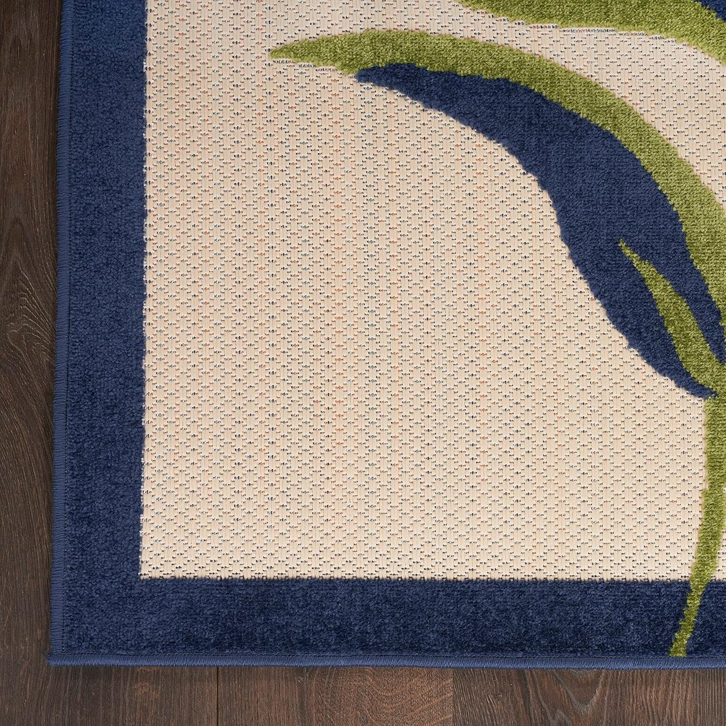Nourison Home Aloha Indoor-Outdoor Modern Multicolor 2'8" x 4' Area Rug, Easy Cleaning, Non Shedding, Bed Room, Living Room, Dining Room, Backyard, Deck, Patio (3x4)