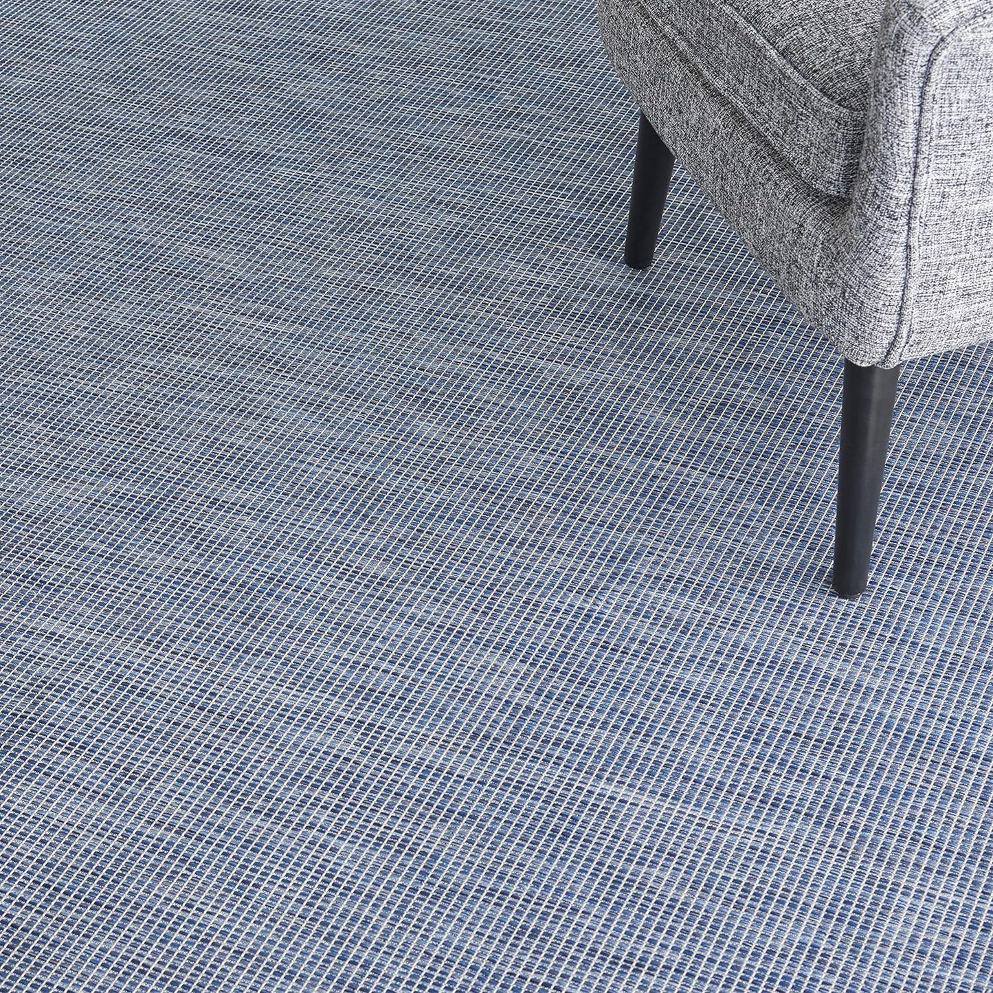 Nourison Positano Indoor-Outdoor Navy Blue 5' x 7' Area Rug, Easy Cleaning, Non Shedding, Bed Room, Living Room, Dining Room, Backyard, Deck, Patio (5x7)