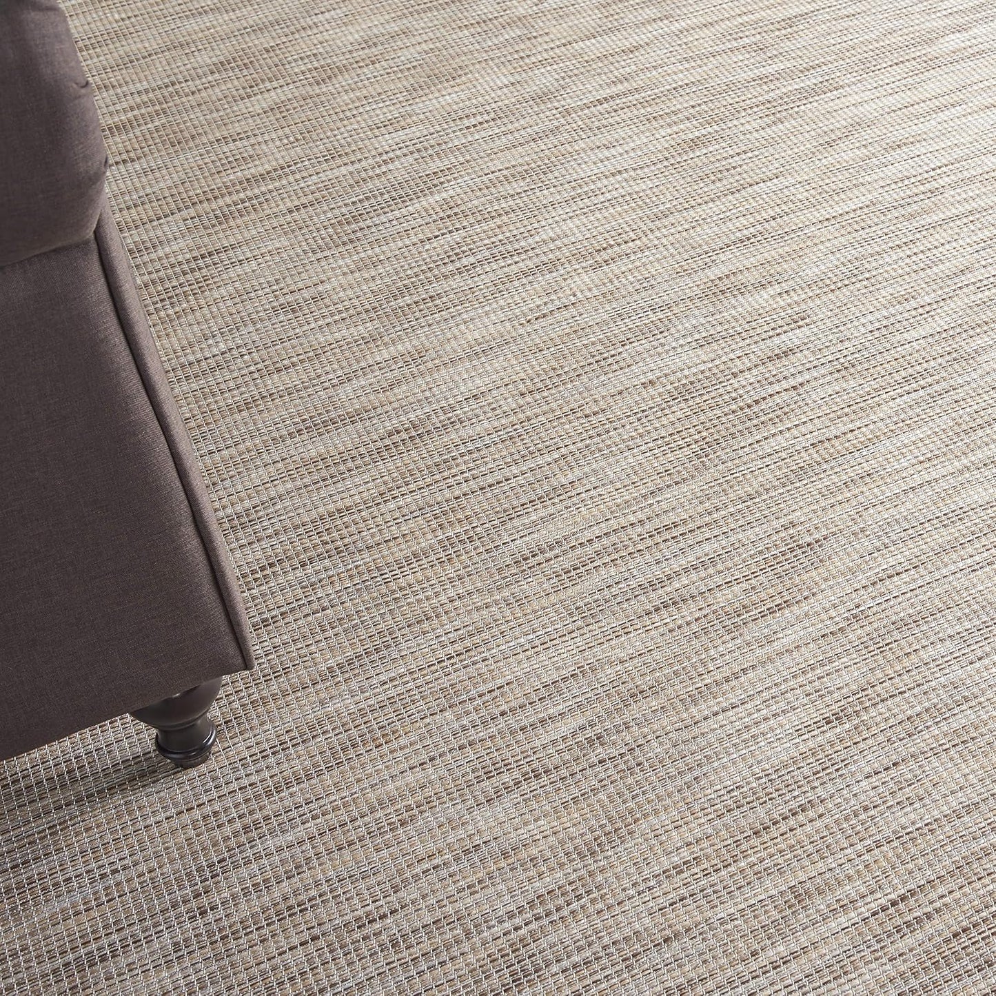Nourison Positano Indoor/Outdoor Beige 2'2" x 12' Area Rug, Easy Cleaning, Non Shedding, Bed Room, Living Room, Dining Room, Backyard, Deck, Patio (2x12)
