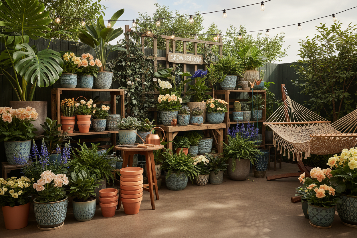 Transform any space into a lush retreat with our premium plants, gardening tools, and charming outdoor décor